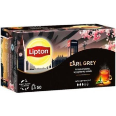 Čaj Earl grey, černý, 50x 2 g, LIPTON 311311
