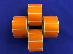 NO NAME  Label, thermo, 25×45 mm, 1000 label/roll, orange