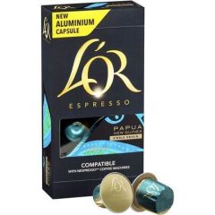 Kávové kapsle L`OR Papua New Guinea, 10 ks, JACOBS DOUWE EGBERTS