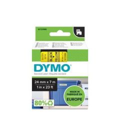 dymo  Páska, 24 mm x 7 m, DYMO D1, žlutá-černá