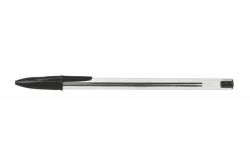 Kuličkové pero, černá, 0,7mm, s uzávěrem, VICTORIA ,balení 50 ks