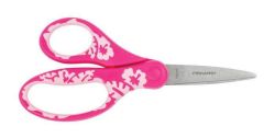 Nůžky Softgrip, růžová, dětské, 15 cm, s kvítky, FISKARS