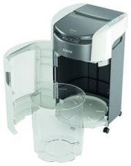 Skartovačka IQ OptiMax Autofeed Office 300 P4, 300 listů, křížový řez, LEITZ 80420000
