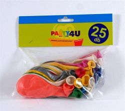 NO NAME  Nafukovací balónky, perleťové, mix barev, 26 cm ,balení 25 ks