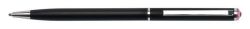 Kuličkové pero SWS SLIM, černá, růžový krystal SWAROVSKI®, 13 cm, ART CRYSTELLA® 1805XGS510