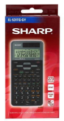 Kalkulačka vědecká EL-531, šedo-černá, 273 funkcí, SHARP EL531TGGY