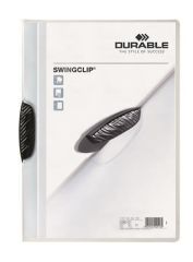 Durable  Desky s rychlovazačem Swingclip® 30, černá, s klipem, A4, PP, DURABLE
