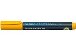 SCHNEIDER  Permanentní popisovač Maxx 133, žlutá, 1-4mm, klínový hrot, SCHNEIDER