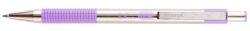 ZEBRA  Kuličkové pero F 301, modrá, 0,24 mm, fialové tělo z nerezové oceli, ZEBRA 90708