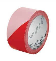 3M  Bezpečnostní páska, samolepící, červeno-bílá, 50 mm x 33 m, 3M