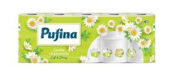 Toaletní papír Chamomile, 3-vrstvý, 10 rolí, PUFINA PP20845 ,balení 10 ks