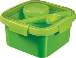 Box na jídlo  Smart to go, zelená, s příborem, 1l, CURVER