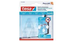 Lepicí háčky Powerstrips® 77734, transparentní, TESA