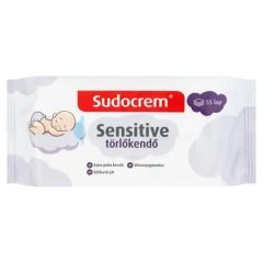 Dětské vlhčené ubrousky Sensitive, 55 ks, SUDOCREM 32026729 ,balení 55 ks