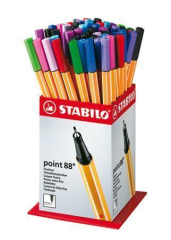 Stabilo  Liner Point 88, displej/60 ks, mix barev, 0,4 mm, STABILO