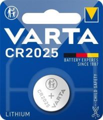 VARTA  Baterie knoflíková, CR2025, 1 ks v balení, VARTA
