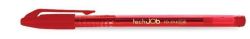 FLEXOFFICE  Kuličkové pero TechJob, červená, 0,4mm, s uzávěrem, FLEXOFFICE ,balení 12 ks