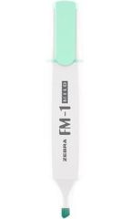 Zvýrazňovač FM-1 Mild, tyrkysová, 3,5 mm, ZEBRA 55508