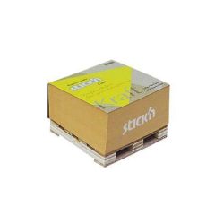 Stick´n  Samolepicí bloček Kraft Cube, hnědá barva, 76x76 mm, 400 listů, mini paleta STICK N 21816 ,balení 400 ks