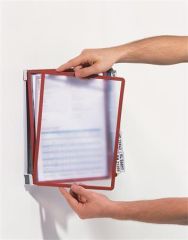 Nástěnný držák VARIO WALL 10, mix barev, 10 kapes, DURABLE 556700