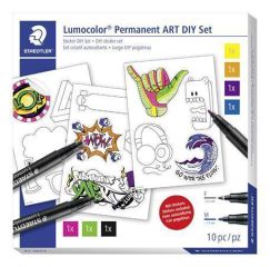 Kreativní sada Lumocolor Permanent ART, samolepky, STAEDTLER 31 SET 2