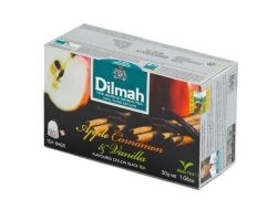 DILMAH  Černý čaj, 20x1,5g, DILMAH, jablko, skořice a vanilka