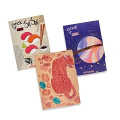 Samolepicí bločky Sushi, mix velikostí a barev, MITAMA 62979-90180 ,balení 250 ks