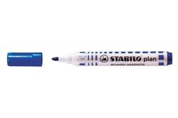 Stabilo  Popisovač na bílou tabuli Plan, modrá, 2,5-3,5mm, kuželový hrot, STABILO