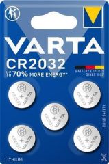 Knoflíková baterie CR2032, 5 ks, VARTA 6032101415