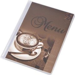PANTA PLAST  Desky na jídelní lístek Coffee, motiv káva, A5, PANTA PLAST