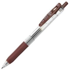Gelové pero Sarasa Clip, hnědá, 0,33 mm, stiskací mechanismus, ZEBRA 35136