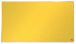 1915430 Širokoúhlá textilní nástěnka Impression Pro, žlutá, 40/ 89 x 50 cm, hliníkový rám, NOBO