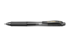 Gelové pero EnerGelX BL107, černá, 0,35 mm, stiskací mechanismus, PENTEL BL107-AX