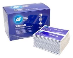 AF  Čisticí ubrousky Safepads, s izopropylalkoholem, 138x210 mm, 100 ks, AF ,balení 100 ks