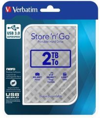 Verbatim  2,5 HDD (hard-drive), 2TB,  USB 3.0, VERBATIM Store 'n' Go, stříbrná