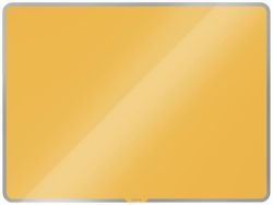 Magnetická skleněná tabule Cosy, matně žlutá, 80x60 cm, LEITZ