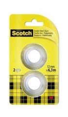 3M SCOTCH  Lepicí páska oboustranná, náhradní, 12mm x 6,3m, 3M/SCOTCH