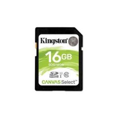 Paměťová karta SDHC Canvas Select, 16GB, Class 10/U1, 80/10 MB/s, KINGSTON