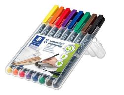 STAEDTLER  Permanentní popisovače  Lumocolor 317 M, sada 8 barev, 0,8-1 mm, STAEDTLER