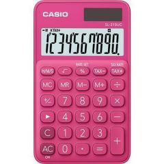 Casio  Kalkulačka SL 310, červená, 10 místný displej, CASIO