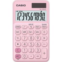 Kalkulačka SL 310, růžová, 10 místný displej, CASIO