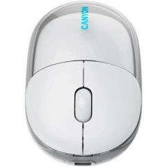 Myš OnClick 24, bílá, bezdrátová, duální připojení, optická, CANYON CNS-CMSW24W