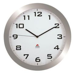 ALBA  Nástěnné hodiny Horissimo, stříbrné, 38 cm, ALBA