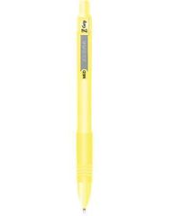 ZEBRA  Kuličkové pero Z-Grip Pastel, žlutá, 0,27 mm, stiskací mechanismus, ZEBRA 91805