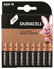 Duracell  Baterie Basic, AAA, 18 ks, DURACELL ,balení 18 ks