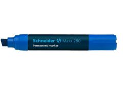 SCHNEIDER  Permanentní popisovač Maxx 280, modrá, 4-12mm, klínový hrot, SCHNEIDER
