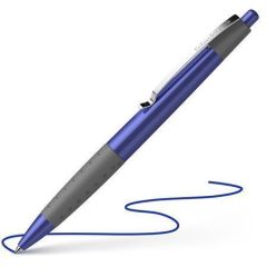 SCHNEIDER  Kuličkové pero Loox, modrá, 0,5mm, stiskací mechanismus, SCHNEIDER
