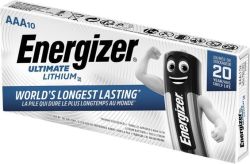 Baterie Ultimate Lithium, AAA, 10 ks, lithiová, ENERGIZER 7638900343533 ,balení 10 ks