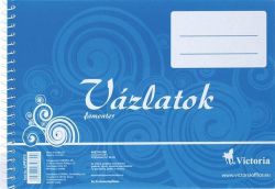 Poznámkový blok, kroužkový, neobsahuje dřevo, B5, 32 listů, VICTORIA