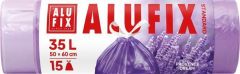 Pytle na odpadky s vůní levandule, zatahovací, 35 l, 15 ks, HDPE, ALUFIX MSZH3515VIOLA ,balení 15 ks
